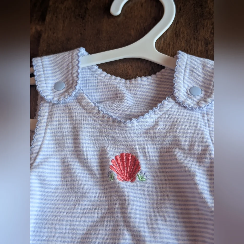 First Impressions Shell Accent Bubble/ 6-9 Months Girl